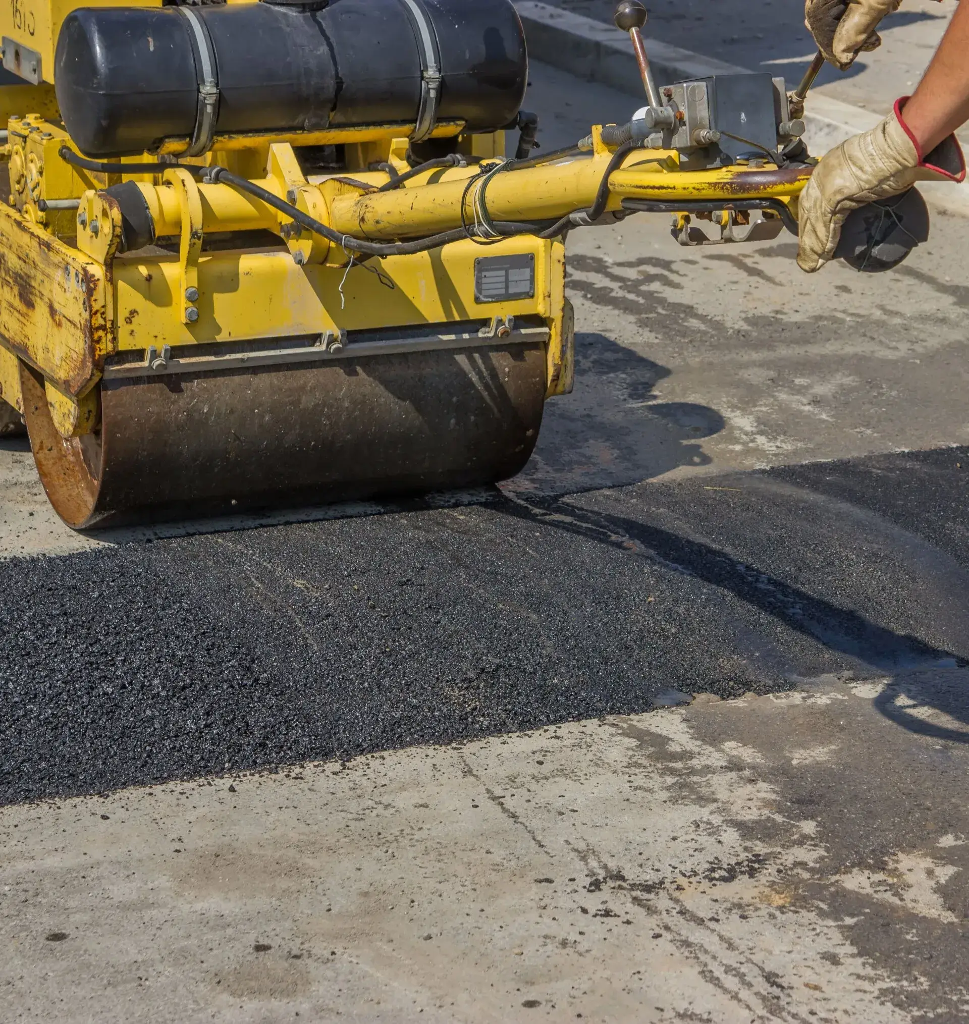 Speed bump being installed in palm beach county fl